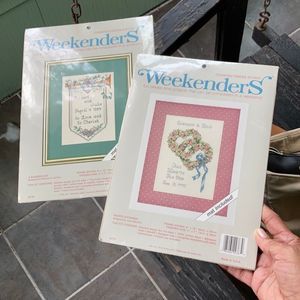Weekenders Counted Cross Stitch TWO(2) NEW SEALED